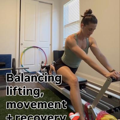 How do you balance lifting, movement, and recovery?